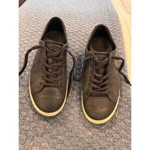 Ecco women’s size 39 lace shoe black leather- fair condition